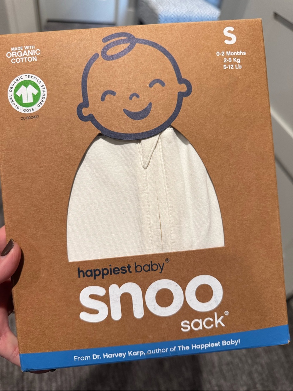 Happiest Baby SNOO Sack Swaddle Organic Cotton Small